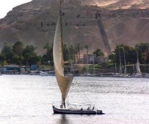 пазл Река Нил является крупнейшая река в Африке, проходя через Египет